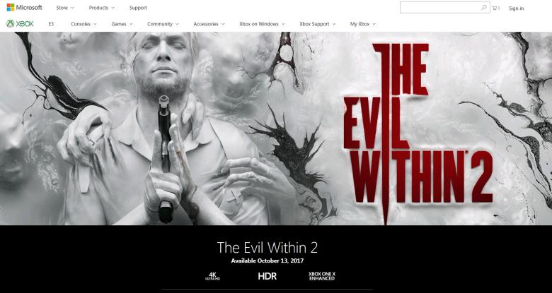 The Evil Within 2 - The Evil Within 2 тоже получит поддержку Xbox One X - screenshot 1