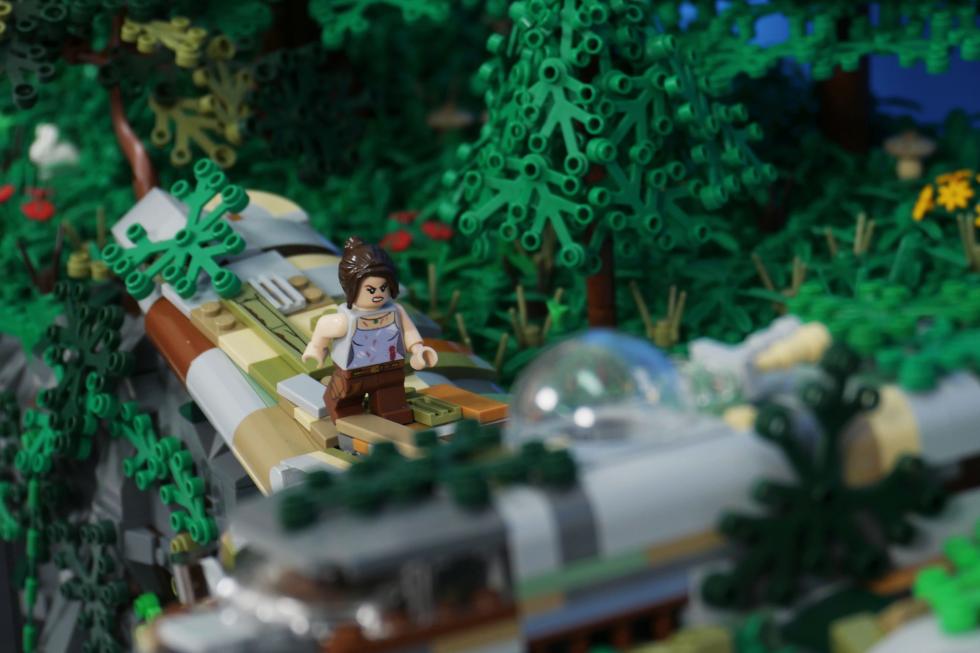 Lego - Фанат создал диораму Tomb Raider с помощью Lego - screenshot 2