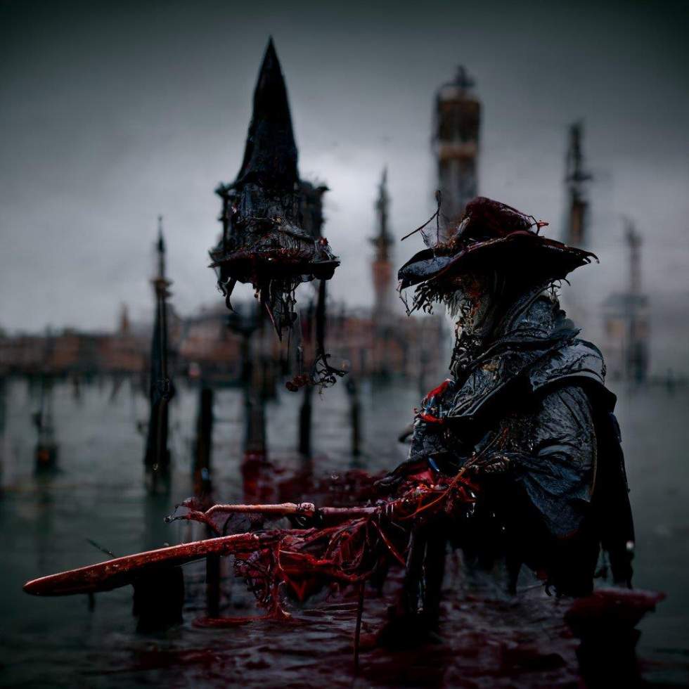 Искусственный интеллект нарисовал Венецию в стиле Bloodborne