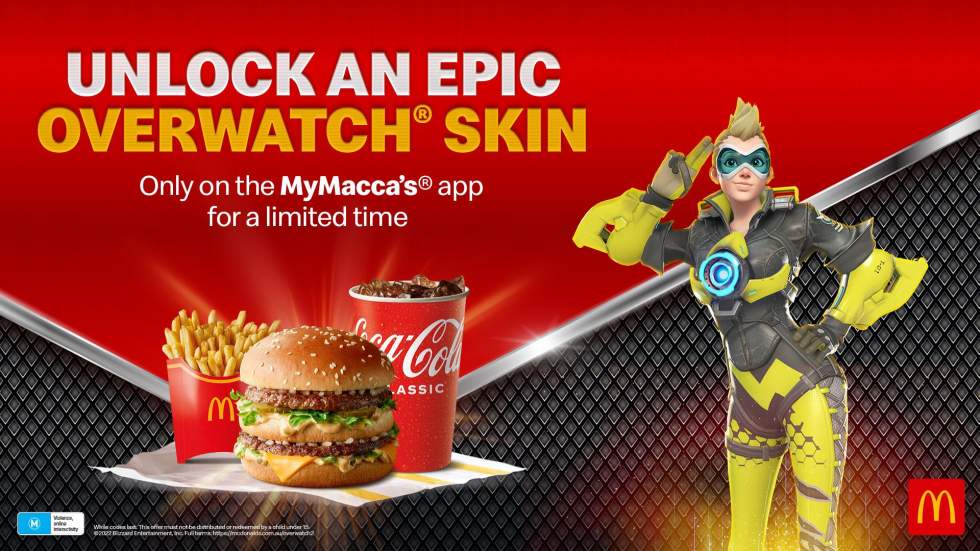 McDonalds предлагает получить эпический скин для Трейсер в Overwatch 2