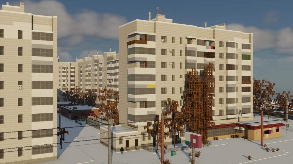 В Minecraft воссоздали 90 квадратных метров Таганрога и кусочек заснеж