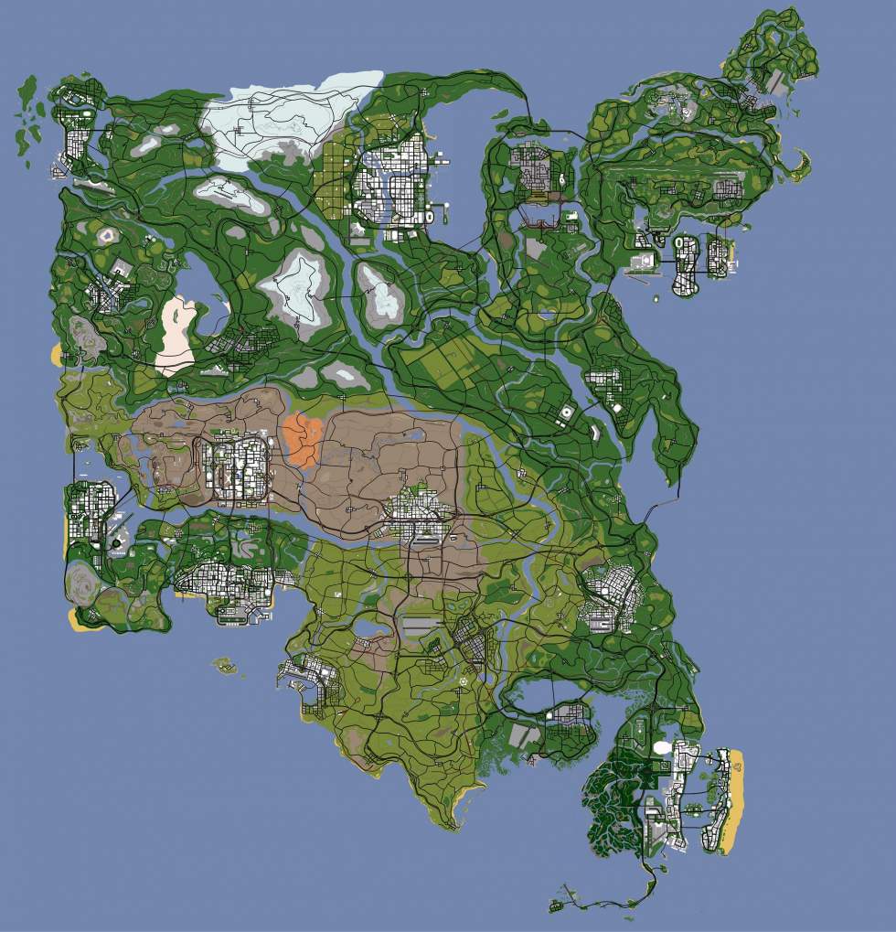 В GTA: San Andreas пробуют уместить все всю карту США: готова небольша