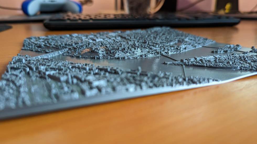 Часть города, созданного в Cities: Skylines, напечатали на 3D-принтере