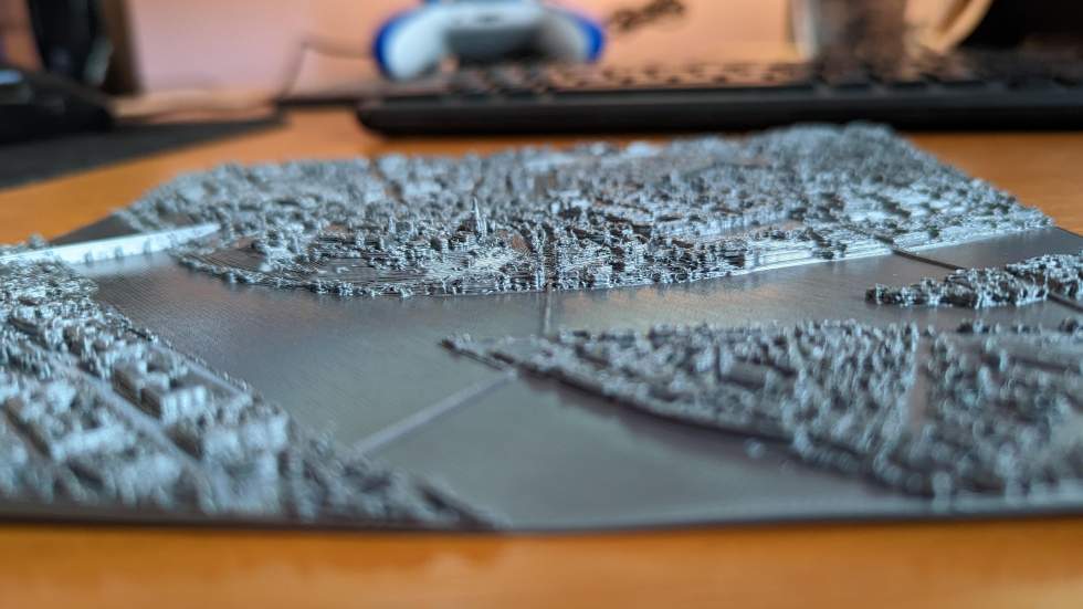 Часть города, созданного в Cities: Skylines, напечатали на 3D-принтере