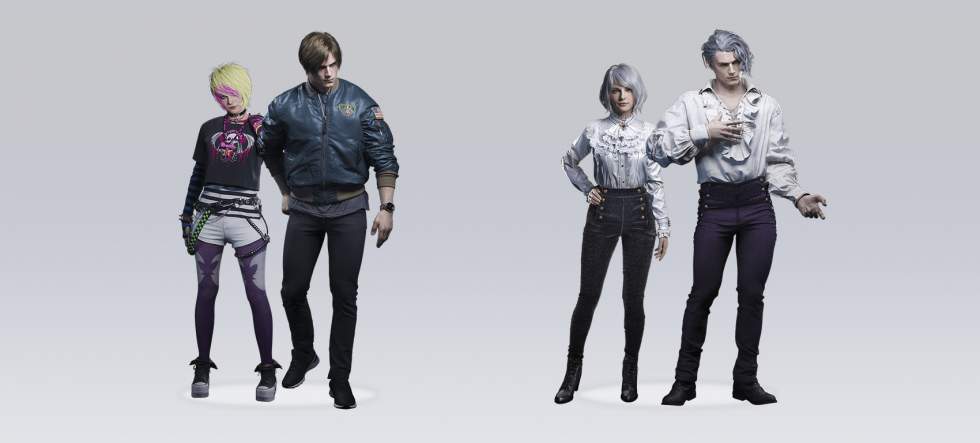 Арты всех эксклюзивных костюмов для Леона и Эшли из ремейка Resident E