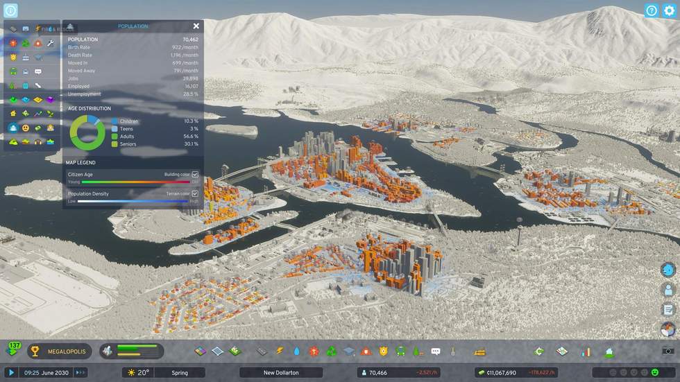 Первые скриншоты градостроительного симулятора Cities Skylines 2