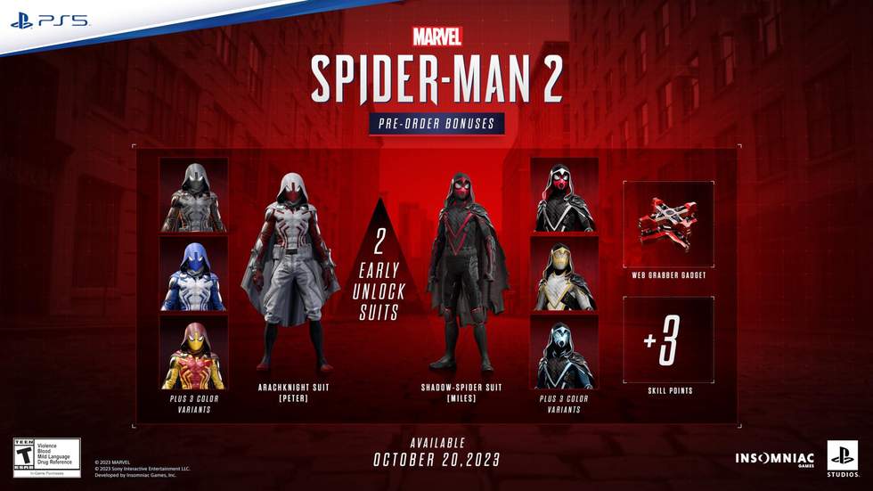 Marvel's Spider-Man 2 выйдет 20 октября 2023