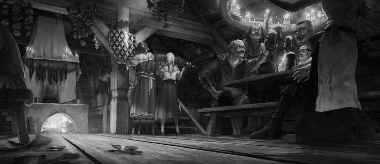 Игры - Новые шикарные концепрт-арты The Witcher 3: Wild Hunt выполненные карандашом - screenshot 9
