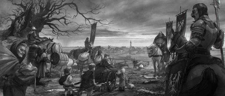 Игры - Новые шикарные концепрт-арты The Witcher 3: Wild Hunt выполненные карандашом - screenshot 10