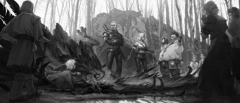 Игры - Новые шикарные концепрт-арты The Witcher 3: Wild Hunt выполненные карандашом - screenshot 15