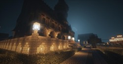 Minecraft - Шикарный вечерний городок созданный в Minecraft - screenshot 3