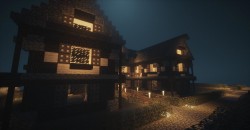 Minecraft - Шикарный вечерний городок созданный в Minecraft - screenshot 31