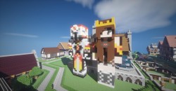 Minecraft - Шикарный вечерний городок созданный в Minecraft - screenshot 27