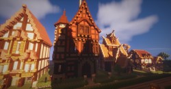 Minecraft - Шикарный вечерний городок созданный в Minecraft - screenshot 16