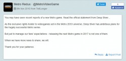 Deep Silver - Новая Metro не выйдет в 2017 году - screenshot 1