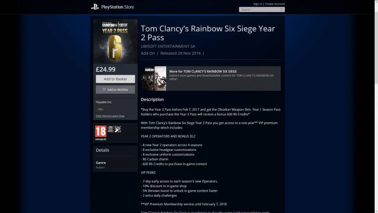 Rainbow Six: Siege - Второй сезонный пропуск для Rainbow Six: Siege уже доступен в PS Store - screenshot 1