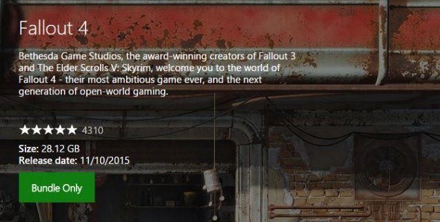 Fallout 4 - Fallout 4 на Xbox One  весит меньше 30Gb - screenshot 1