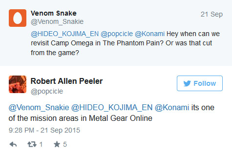 Metal Gear Solid V: The Phantom Pain - Konami: Нет никаких сюжетных DLC для MGS V: The Phantom Pain, лагерь "Омега" доступен только в MGO - screenshot 2