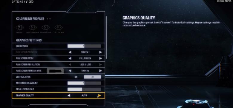 Star Wars: Battlefront 2 - Скриншоты меню настроек альфа-версии Star Wars: Battlefront II - screenshot 1