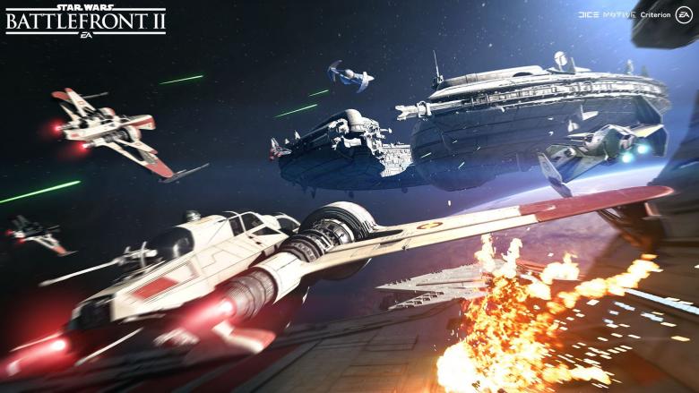 Star Wars: Battlefront 2 - Новые скриншоты Star Wars: Battlefront II со зрелищными космическими баталиями - screenshot 2