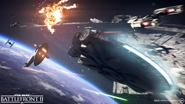 Star Wars: Battlefront 2 - Новые скриншоты Star Wars: Battlefront II со зрелищными космическими баталиями - screenshot 3