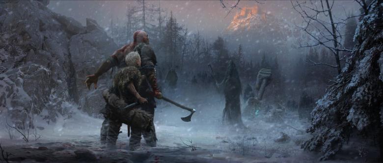 God of War - Новые концепт-арты God of War с руинами и опасными живыми мертвецами - screenshot 3