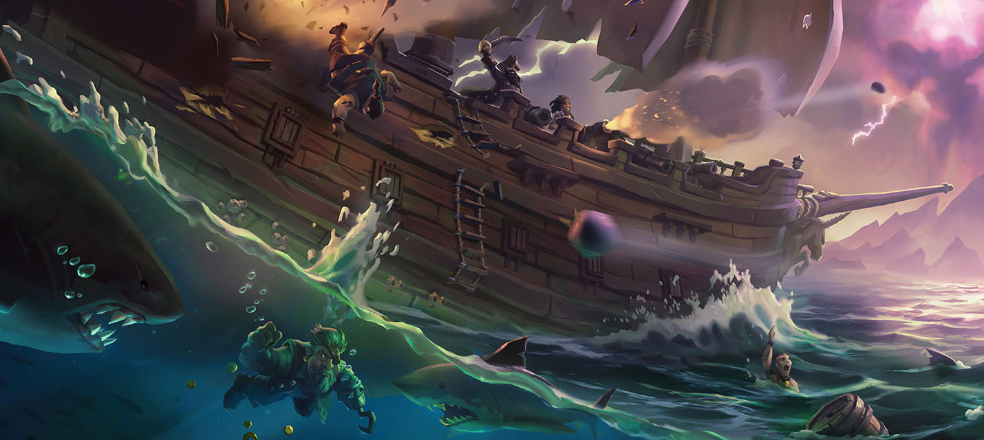 Изображение к Корабль-призрак в новом геймплее Sea of Thieves