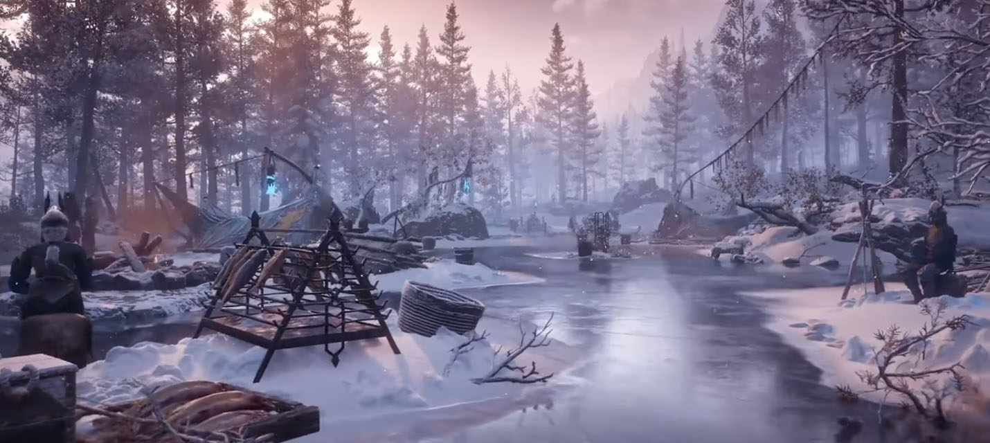 Изображение к Новый трейлер Horizon Zero Dawn: The Frozen Wilds демонстрирует красоты заснеженной локации