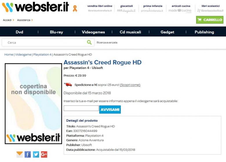 Ubisoft - Слух: В 2018 году на PS4 и Xbox One выйдет Assassin's Creed: Rogue HD - screenshot 3