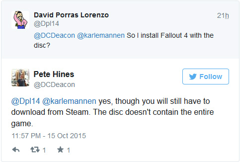 Игры - Физическая копия Fallout 4 будет включать только часть игры - screenshot 1