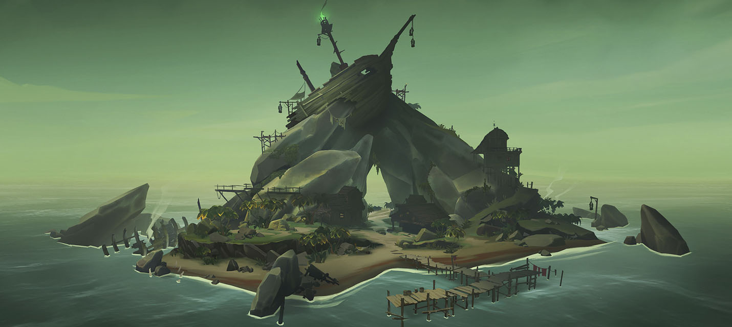 Изображение к В Sea of Thieves можно будет управлять кораблем экипажем из трех игроков