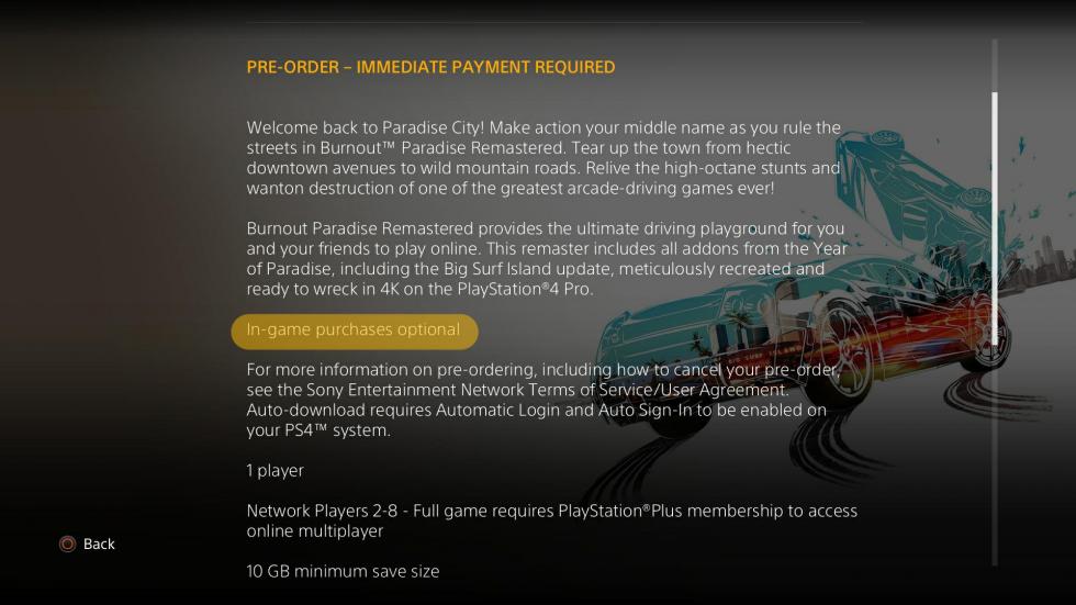 Electronic Arts - В ремастере Burnout Paradise не будет никаких микротранзакций - screenshot 1