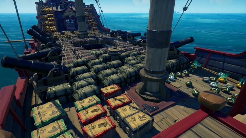 Sea of Thieves - Игроки собрали на одном корабле в Sea of Thieves более 150 сундуков с добычей - screenshot 2