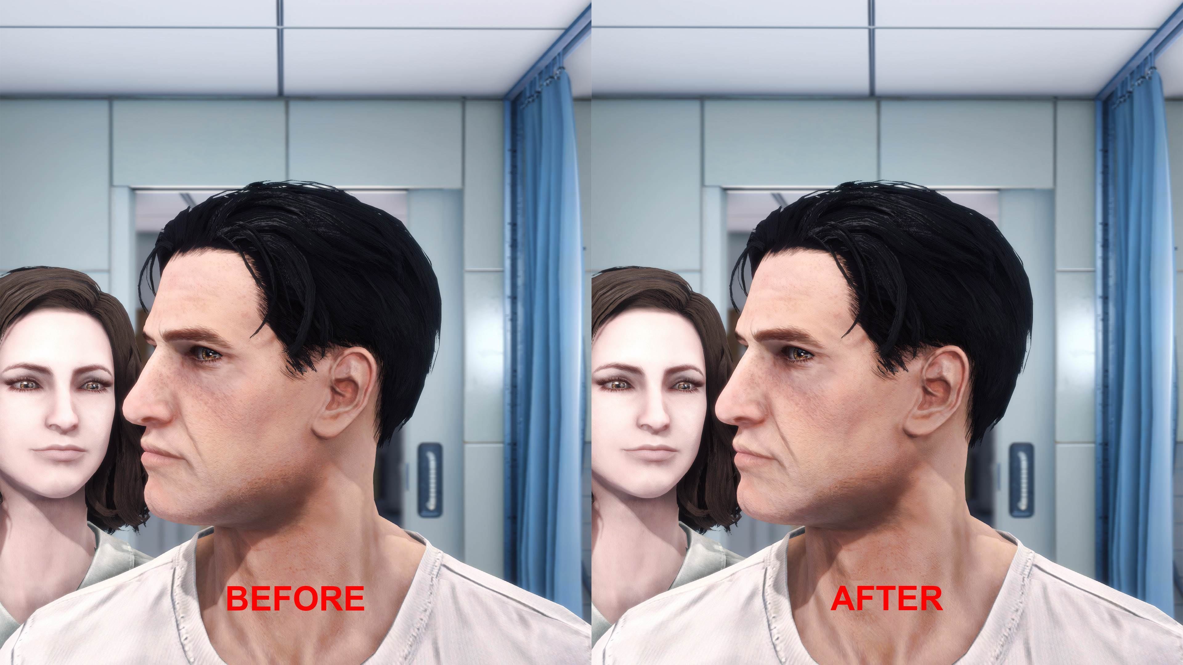 Fallout 4 цвет лица отличается от тела (120) фото