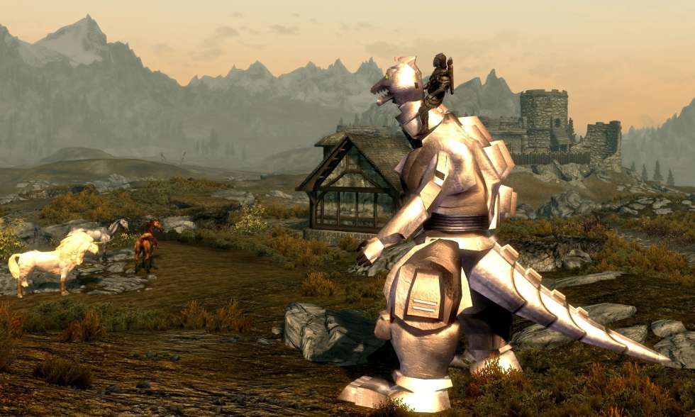 Bethesda Game Studios - Теперь вы можете прокатится верхом на Годзилле, Мехагодзилле и Родане в TES V: Skyrim - screenshot 3