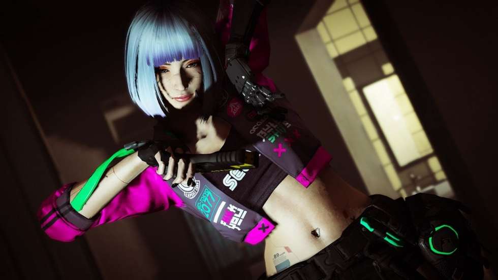 Grand Theft Auto V - Благодаря моду в GTA V можно добавить облики для женских персонажей в стиле Cyberpunk 2077 - screenshot 4
