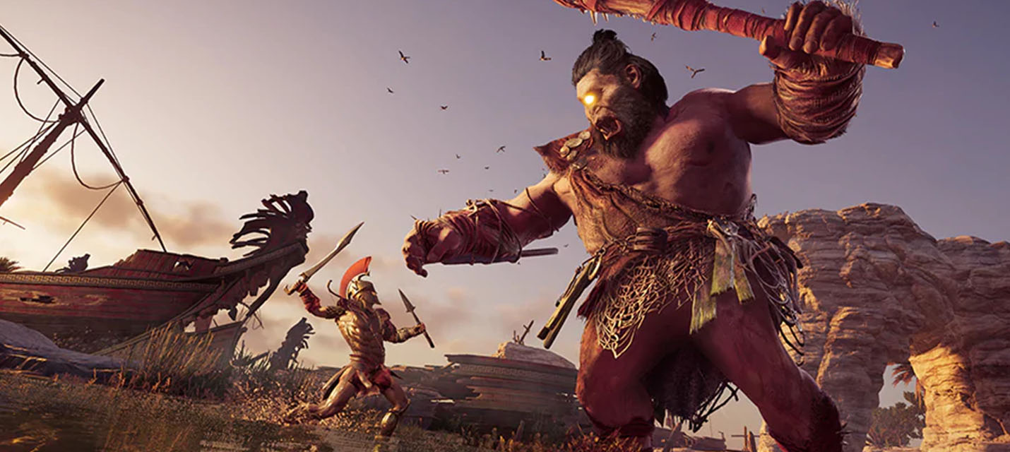 Изображение к В Assassin's Creed: Odyssey можно будет сразиться с гигантским циклопом