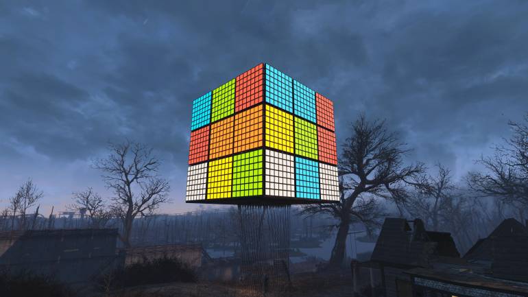 Fallout 4 - Гигантский работающий Кубик Рубика в Fallout 4 - screenshot 2