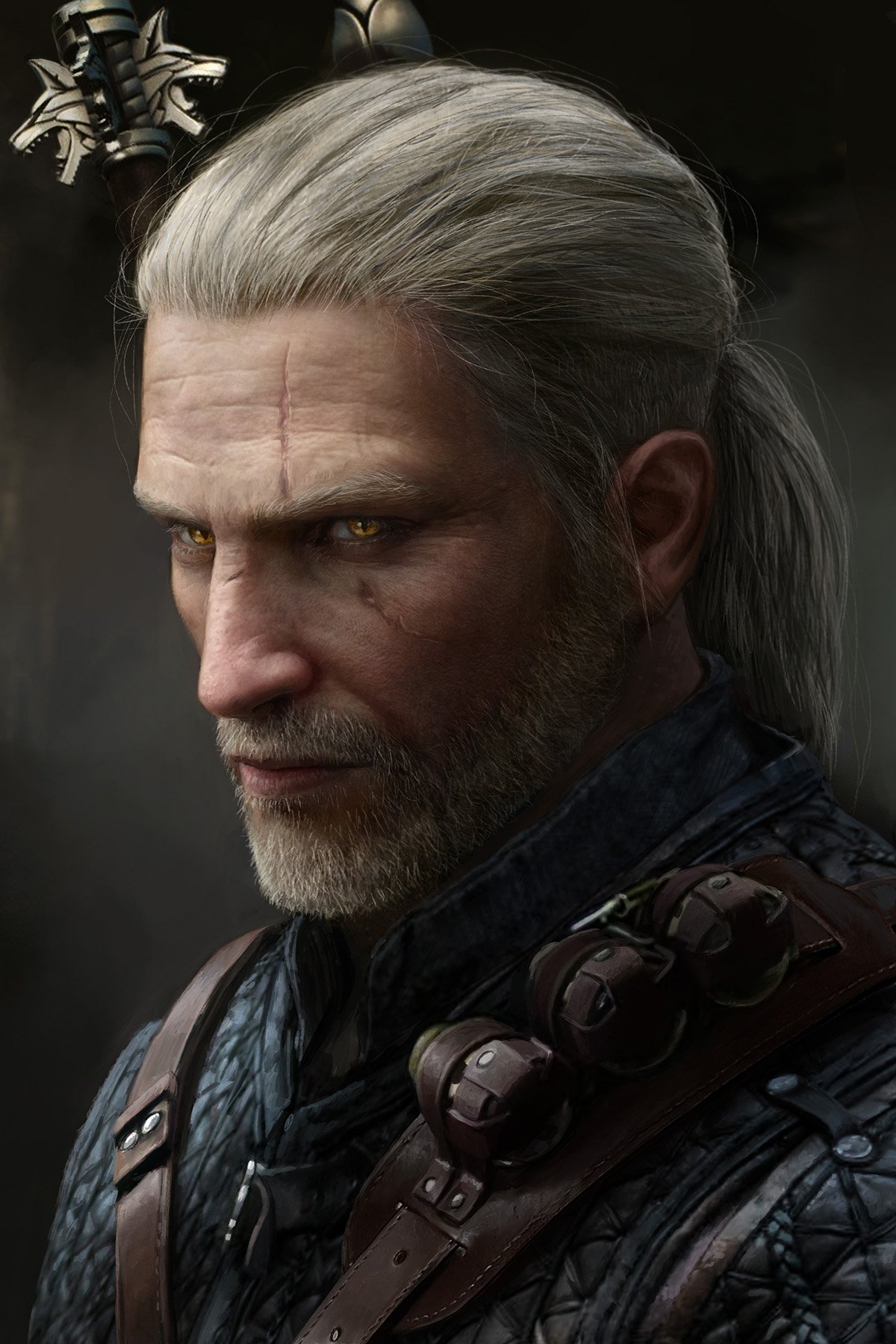 The witcher 3 geralt hairstyle фото 84