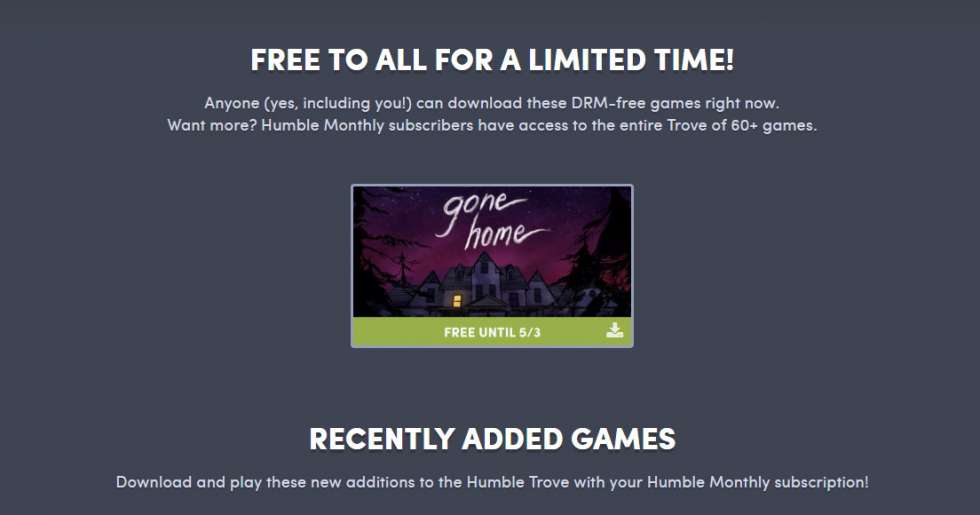 Gone Home бесплатно всем желающим на Humble Bundle