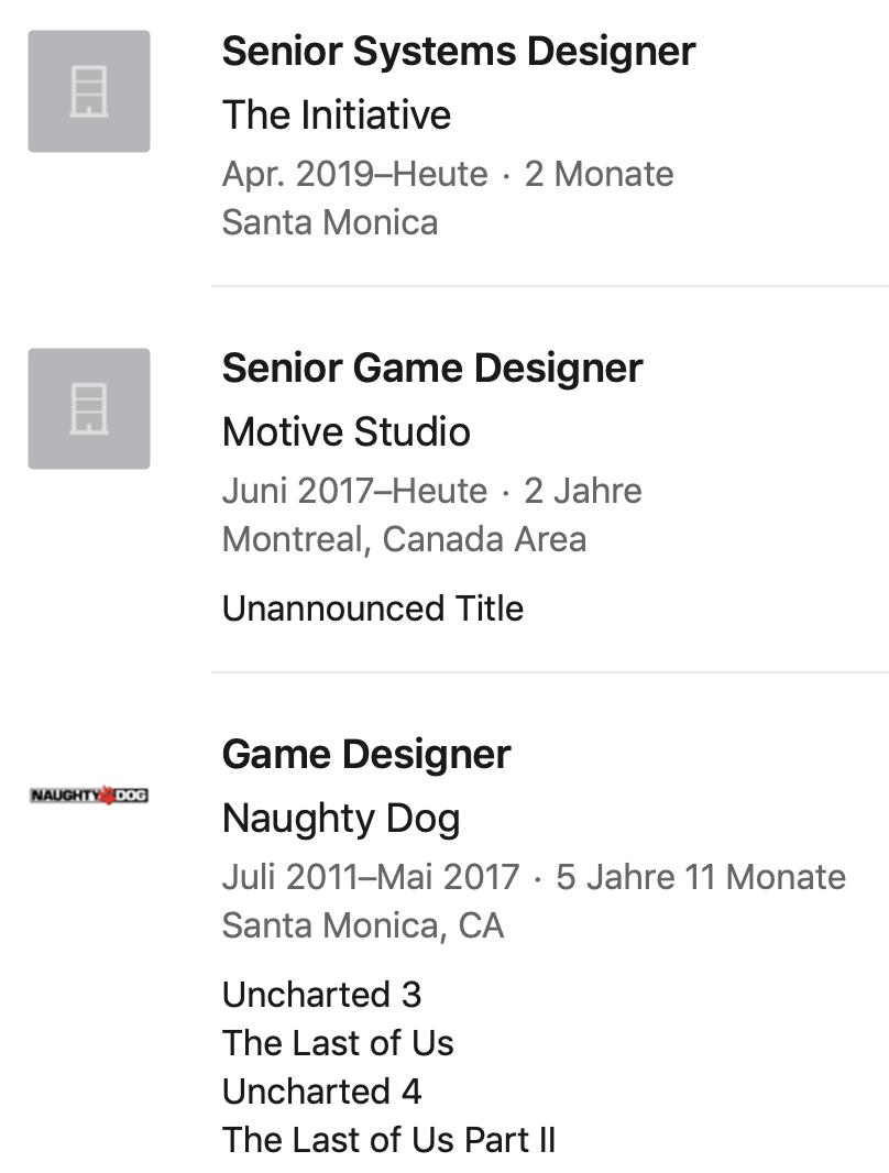 Дизайнер The Last of Us Part II присоединился к новой студии Microsoft
