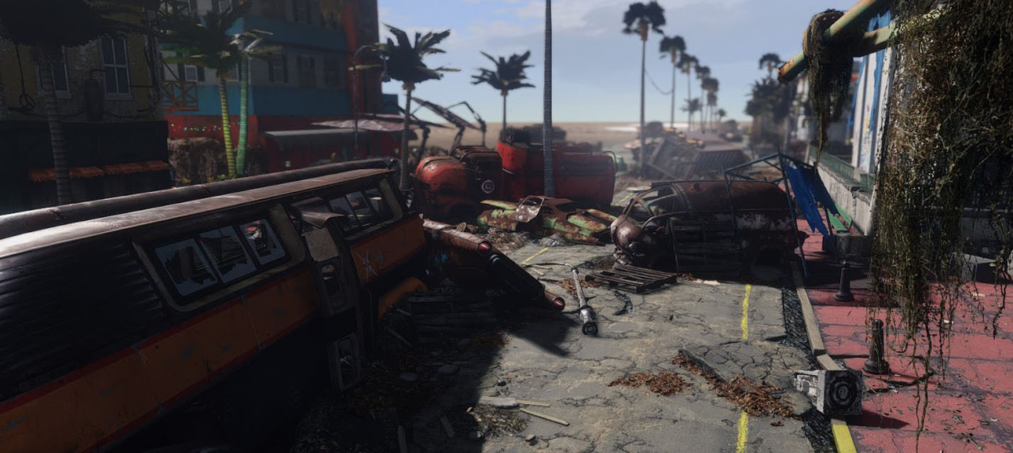 Изображение к Ранняя версия Fallout: Miami, фанатского дополнения для Fallout 4, доступна для скачивания