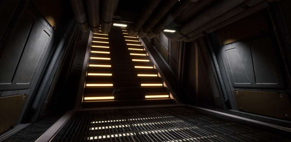 Несколько скриншотов уровней из Star Wars: Dark Forces воссохданных на