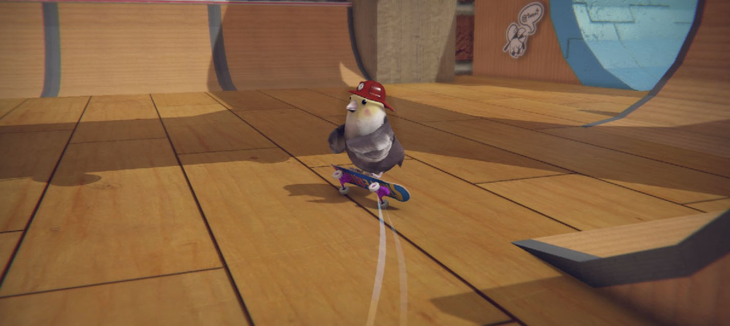 Изображение к SkateBIRD - «симулятор» скейтера со скейт-птичками в миниатюрных парках