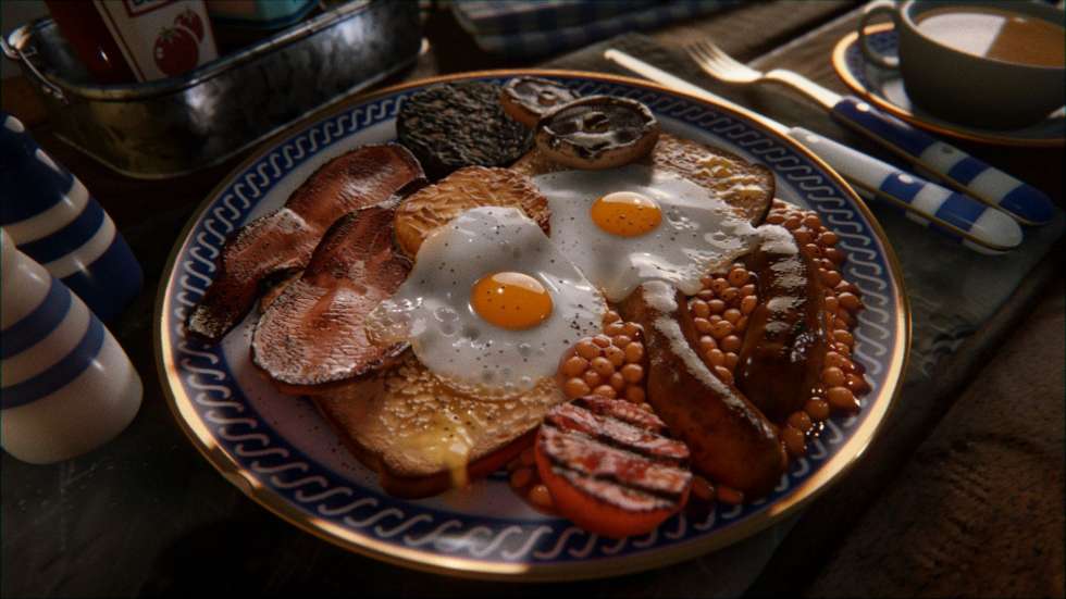 Кто-то воссоздал в Dreams восхитительный английский завтрак