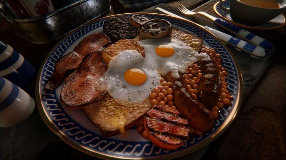 Кто-то воссоздал в Dreams восхитительный английский завтрак
