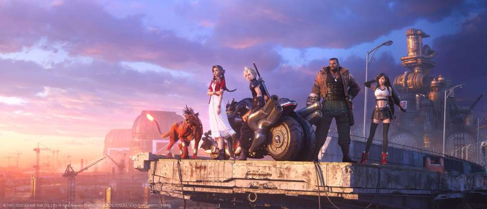 Главные герои ремейка Final Fantasy VII на новом рекламном постере
