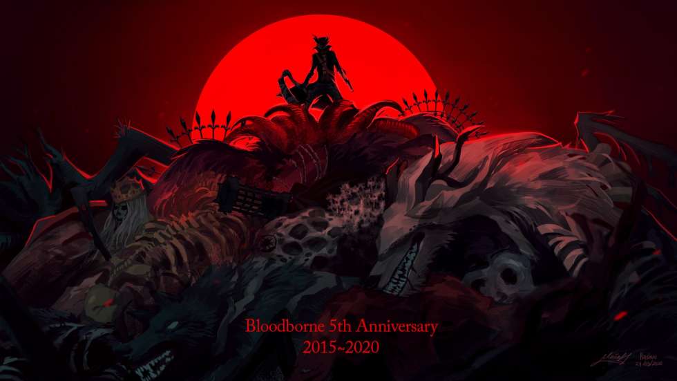 Фанаты рисуют арты в честь 5-летия Bloodborne