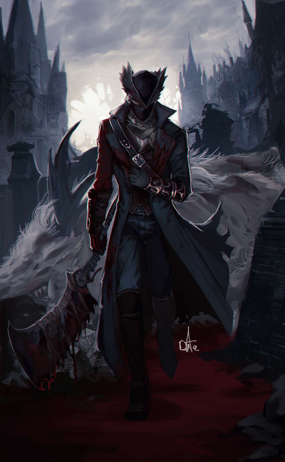 Фанаты рисуют арты в честь 5-летия Bloodborne