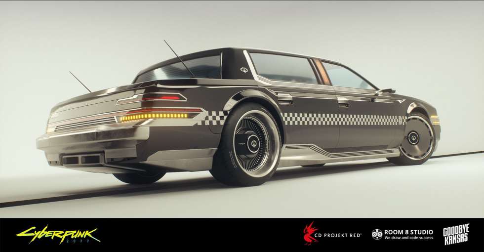 Такси будущего - взгляните на рендеры авто из трейлера Cyberpunk 2077